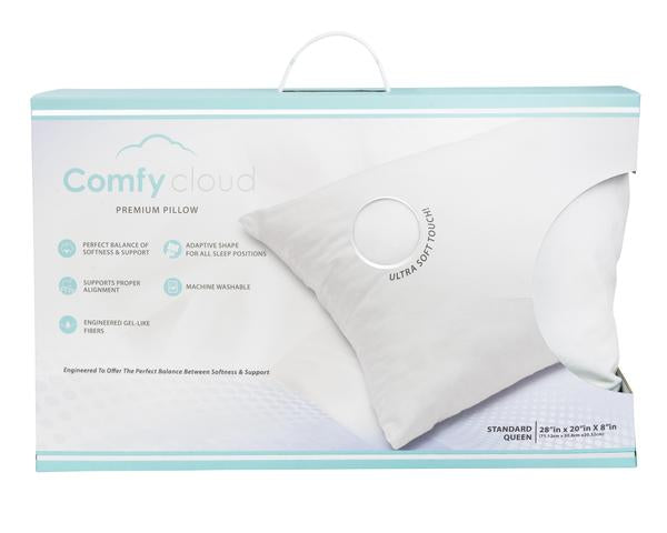  The Original COMFY CLOUD Premium Luxury Pillow - Queen Sized  Down Alternative Pillow - Super Soft & Comfortable - Machine Washable, Long  Lasting, Hypoallergenic + Breathable : Home & Kitchen